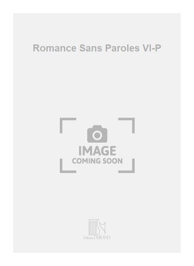 Romance Sans Paroles Vl-P